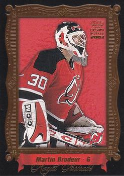 2002-03 Pacific Crown Royale - Royal Portraits #7 Martin Brodeur Front