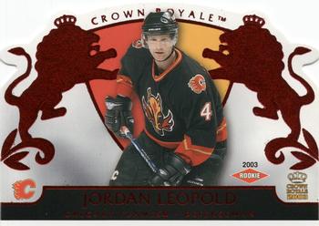2002-03 Pacific Crown Royale - Red #107 Jordan Leopold Front