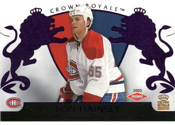 2002-03 Pacific Crown Royale - Purple #123 Ron Hainsey Front