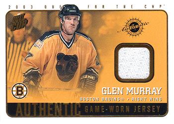 2002-03 Pacific Quest for the Cup - Jerseys #2 Glen Murray Front