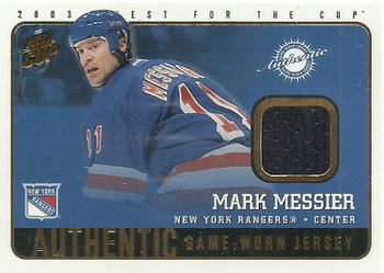 2002-03 Pacific Quest for the Cup - Jerseys #11 Mark Messier Front