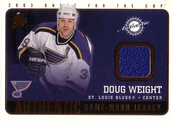 2002-03 Pacific Quest for the Cup - Jerseys #19 Doug Weight Front