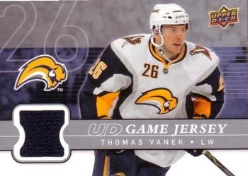 2008-09 Upper Deck - UD Game Jerseys #GJ-TV Thomas Vanek  Front