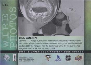 2014-15 Upper Deck Masterpieces #212 Bill Guerin Back