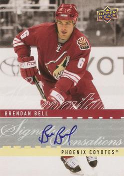 2008-09 Upper Deck - Signature Sensations #SS-BB Brendan Bell Front