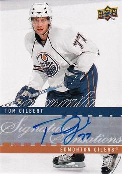 2008-09 Upper Deck - Signature Sensations #SS-TG Tom Gilbert  Front