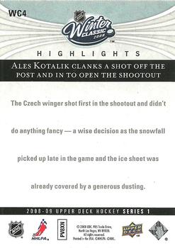 2008-09 Upper Deck - Winter Classic #WC4 Ales Kotalik Back