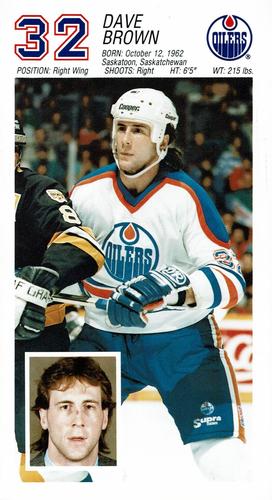 1988-89 Edmonton Oilers #NNO Dave Brown Front