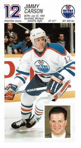 1988-89 Edmonton Oilers #NNO Jimmy Carson Front