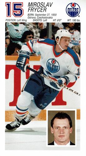 1988-89 Edmonton Oilers #NNO Miroslav Frycer Front