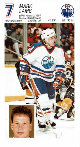 1988-89 Edmonton Oilers #NNO Mark Lamb Front
