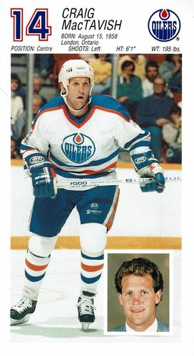 1988-89 Edmonton Oilers #NNO Craig MacTavish Front