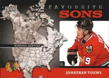 2008-09 Upper Deck - Favourite Sons #FS10 Jonathan Toews  Front