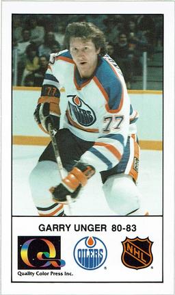 1988-89 Edmonton Oilers Action Magazine Tenth Anniversary Commemerative #1 Garry Unger Front