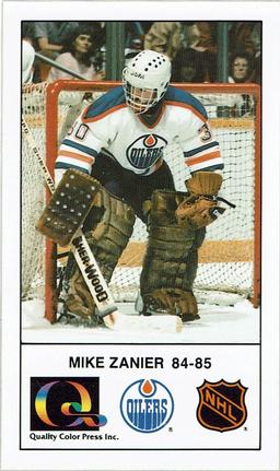 1988-89 Edmonton Oilers Action Magazine Tenth Anniversary Commemerative #4 Mike Zanier Front