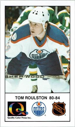 1988-89 Edmonton Oilers Action Magazine Tenth Anniversary Commemerative #15 Tom Roulston Front