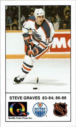 1988-89 Edmonton Oilers Action Magazine Tenth Anniversary Commemerative #32 Steve Graves Front
