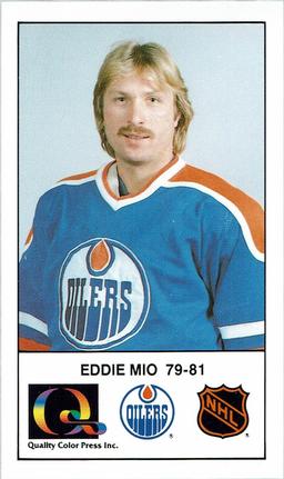 1988-89 Edmonton Oilers Action Magazine Tenth Anniversary Commemerative #51 Eddie Mio Front