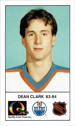1988-89 Edmonton Oilers Action Magazine Tenth Anniversary Commemerative #100 Dean Clark Front