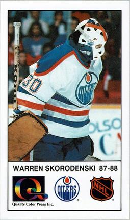 1988-89 Edmonton Oilers Action Magazine Tenth Anniversary Commemerative #131 Warren Skorodenski Front