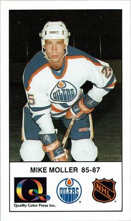 1988-89 Edmonton Oilers Action Magazine Tenth Anniversary Commemerative #136 Mike Moller Front