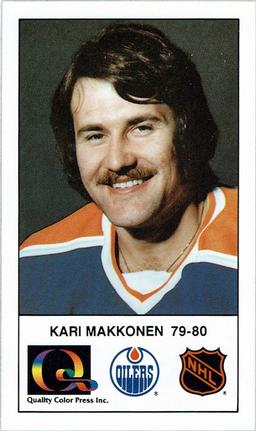 1988-89 Edmonton Oilers Action Magazine Tenth Anniversary Commemerative #144 Kari Makkonen Front