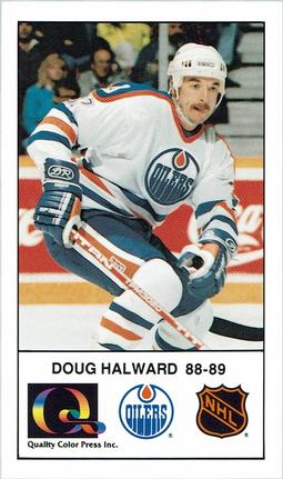 1988-89 Edmonton Oilers Action Magazine Tenth Anniversary Commemerative #157 Doug Halward Front