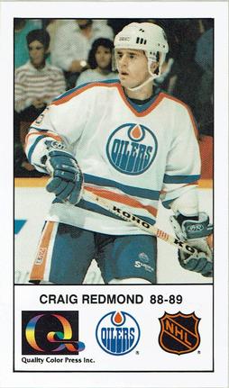 1988-89 Edmonton Oilers Action Magazine Tenth Anniversary Commemerative #161 Craig Redmond Front