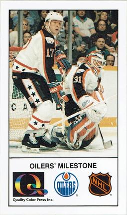 1988-89 Edmonton Oilers Action Magazine Tenth Anniversary Commemerative #162 89 All-Star Game Front