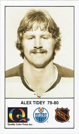 1988-89 Edmonton Oilers Action Magazine Tenth Anniversary Commemerative #163 Alex Tidey Front