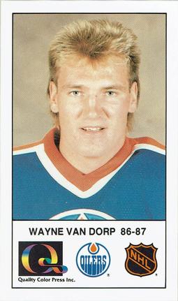 1988-89 Edmonton Oilers Action Magazine Tenth Anniversary Commemerative #164 Wayne Van Dorp Front