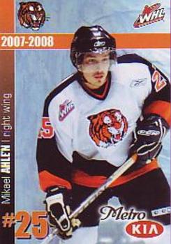 2007-08 Medicine Hat Tigers (WHL) #NNO Mikael Ahlen Front
