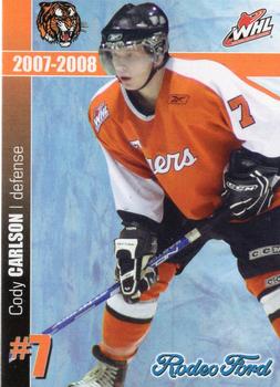 2007-08 Medicine Hat Tigers (WHL) #NNO Cody Carlson Front