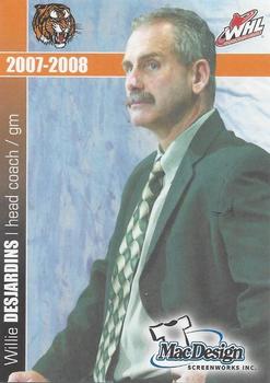 2007-08 Medicine Hat Tigers (WHL) #NNO Willie Desjardins Front