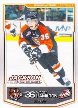 2008-09 Medicine Hat Tigers (WHL) #12 Wacey Hamilton Front