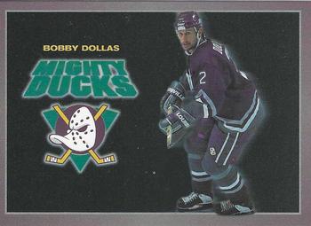 1994-95  Carl's Jr. Anaheim Mighty Ducks #4 Bobby Dollas Front