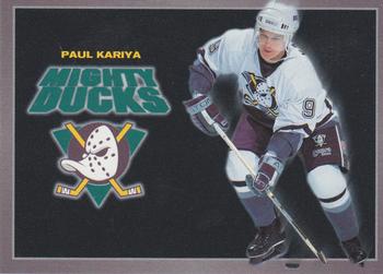 1994-95  Carl's Jr. Anaheim Mighty Ducks #10 Paul Kariya Front