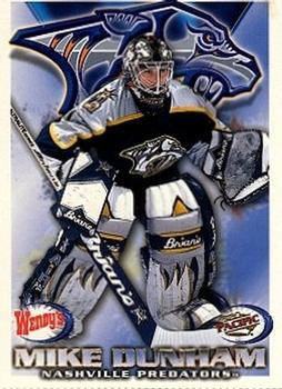 1998-99  Pacific Wendy's Nashville Predators #8 Mike Dunham Front