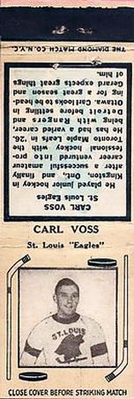 1934-35 Diamond Matchbooks (Tan 1) #NNO Carl Voss Front