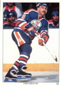 1990-91 Panini Super Poster Edmonton Oilers #1 Glenn Anderson Front