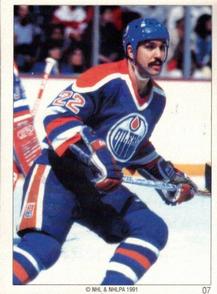 1990-91 Panini Super Poster Edmonton Oilers #7 Charlie Huddy Front