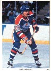 1990-91 Panini Super Poster Edmonton Oilers #9 Petr Klima Front