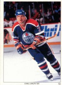 1990-91 Panini Super Poster Edmonton Oilers #10 Mark Lamb Front