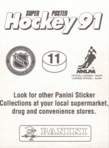 1990-91 Panini Super Poster Edmonton Oilers #11 Ken Linseman Back