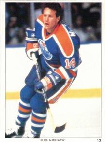 1990-91 Panini Team Stickers Edmonton Oilers #13 Craig MacTavish Front