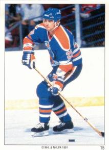1990-91 Panini Super Poster Edmonton Oilers #15 Craig Muni Front