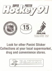 1990-91 Panini Super Poster Edmonton Oilers #15 Craig Muni Back