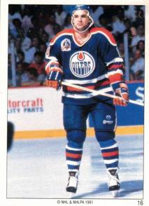 1990-91 Panini Super Poster Edmonton Oilers #16 Joe Murphy Front