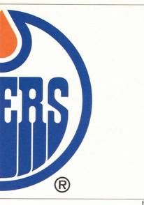1990-91 Panini Super Poster Edmonton Oilers #B Oilers Logo Front