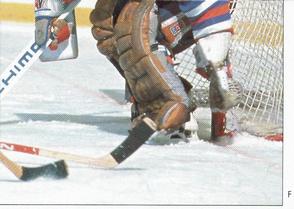 1990-91 Panini Super Poster Edmonton Oilers #F Bill Ranford Front